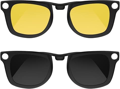 RCstyle HiBloks 2 Piece Polarized Clip On Sunglasses Compatible with Ray-Ban Meta Wayfarer & Gen 2 (RW4006/RW4012 Regular), Clip with Fade for RayBan Meta Gen 2 Accessories (Vision على Amazon.ae - متتبع الأسعار