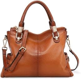 Kattee Women Genuine Leather Purses and Handbags Satchel Tote Shoulder Bag - Best Deal Finder