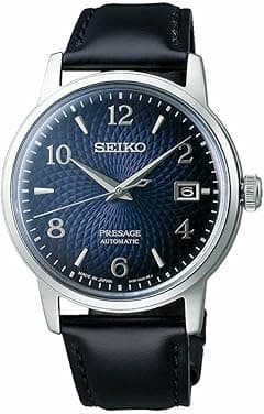 Seiko Presage Leather Band Analog Watch for Men Blue Dial SRPE43J1, blue, strap - Amazon.ae Price Tracker