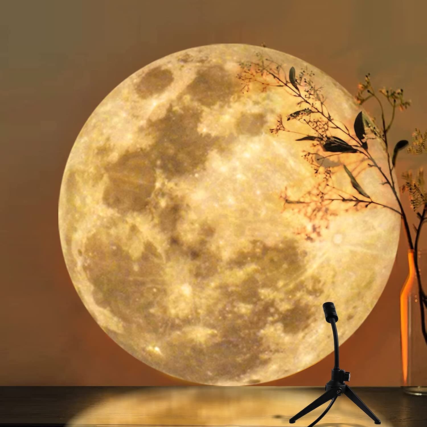 Moon Lamp Projector Night Light, 360° Rotatable Moon Lamp USB Powered Lighting with Bracket,Mood Light Photography Romantic Atmosphere Lamp for Selfie Backgroun Bedroom Decor Moon Fantasy Lovers on Amazon.ae - Price Tracker