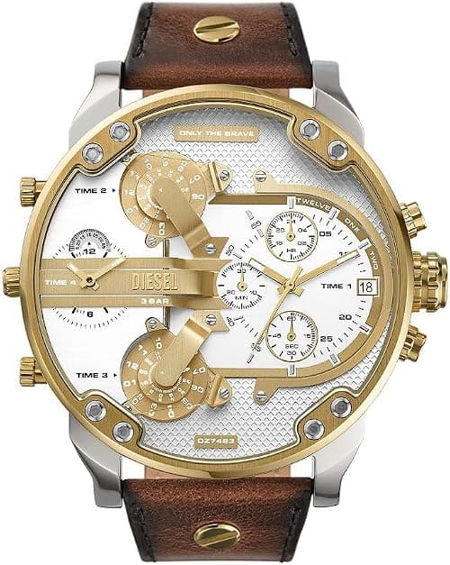 Diesel Mens Mr. Daddy Chronograph Watch 57mm Case Size Stainless Steel Watch on Amazon.ae - Price Tracker