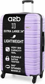 A2B Luggage Hardside Suitcases with Wheels - Hard Shell Luggage Quality Tested Wheels & Handles, Lilac, XL, Suitcase on Amazon - Best Deal Finder