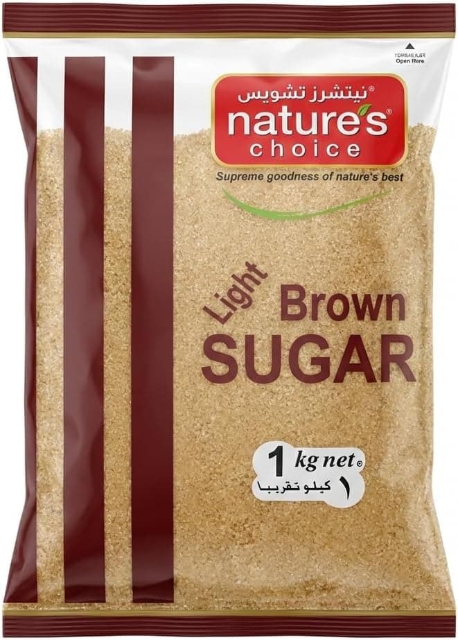 Natures Choice Light Brown Sugar Raw, 1 kg on Amazon.ae - Price Tracker