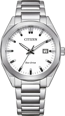 Citizen Men's Analogue Eco-Drive Watch with Stainless Steel Strap BM7620-83A - Best Deal Finder