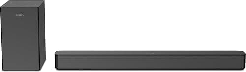 Philips Soundbar TAB4500/98, 2.1 with wireless subwoofer,Built with EU expertise,immersive audio,2025 model على Amazon.ae - متتبع الأسعار
