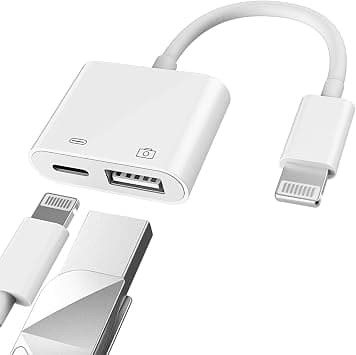 for Apple Certified Lightning Male to USB Female Adapter OTG and Charger Cable for iPhone 11 12 13 14 max pro xs x 7 8plus for iPad A Camera Memory Stick Flash Drive Cord Converter Charging Splitter on Amazon.ae - Price Tracker