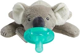 AVENT Philips Soothie Snuggle Pacifier Holder with Detachable Pacifier, Koala, 0m+, SCF347/06 - Best Deal Finder