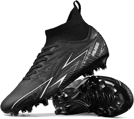 Indoor Soccer Cleats Mens Womens Turf Soccer Cleats Wide Socer Shoes FG AG TF High Ankle Football Boots on Amazon.ae - Price Tracker