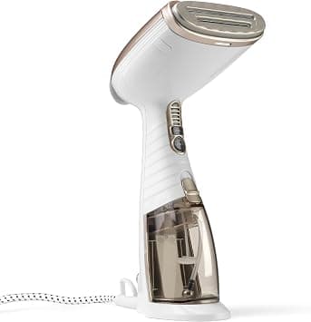 Conair Turbo Extreme Steam Travel Clothes Steamer, White & Beige, 1.1E+3W, 7ml, GS59XE, Dual-Voltage, Handheld, Compact, Quick Heat-Up, High-Velocity Steam on Amazon.ae - Price Tracker
