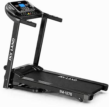 SKY LAND Foldable Treadmill for Home | 4 HP Peak Motor, 3-Level Manual Incline, LCD Display & Compact Running Machine on Amazon - Best Deal Finder