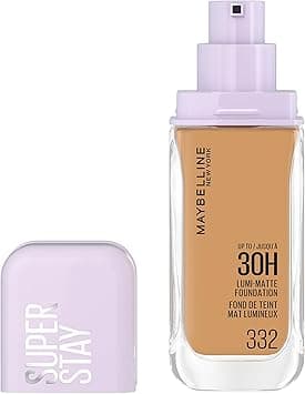 Maybelline New York, Super Stay Lumi-Matte Liquid Foundation, 30hr Longwear formula, Light as Air, Waterproof, Sweatproof, Luminous Matte Finish - 332 on Amazon.ae - Price Tracker