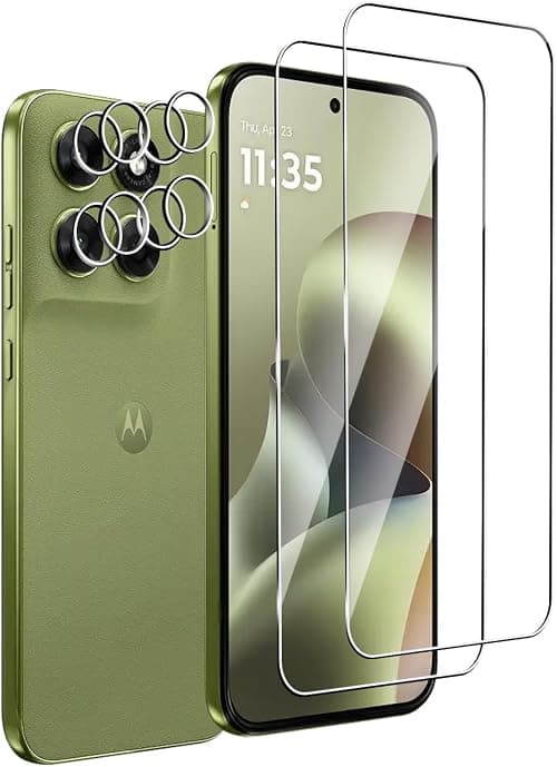 Tempered Glass for Motorola Moto G67/Moto G77 5G, 2 Pieces Screen Protector + 2 Pieces Camera Film, Bubble-Free, Anti-Scratch, Easy Install, HD 9H Hardness Screen Protector on Amazon.ae - Price Tracker