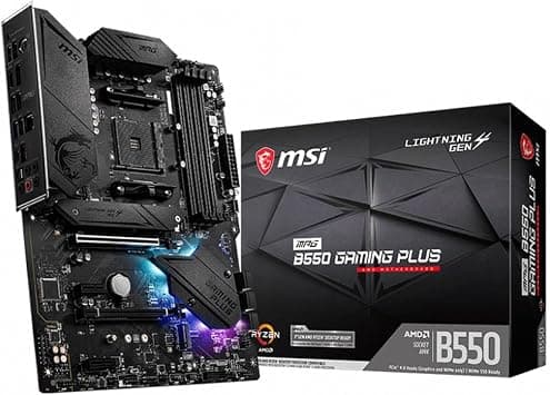 MSI MPG B550 Gaming Plus Gaming Motherboard AMD AM4 DDR4 PCIe 4.0, SATA 6Gb/s M.2 USB 3.2 Gen 2 HDMI/DP ATX 7C56-003R على Amazon.ae - متتبع الأسعار