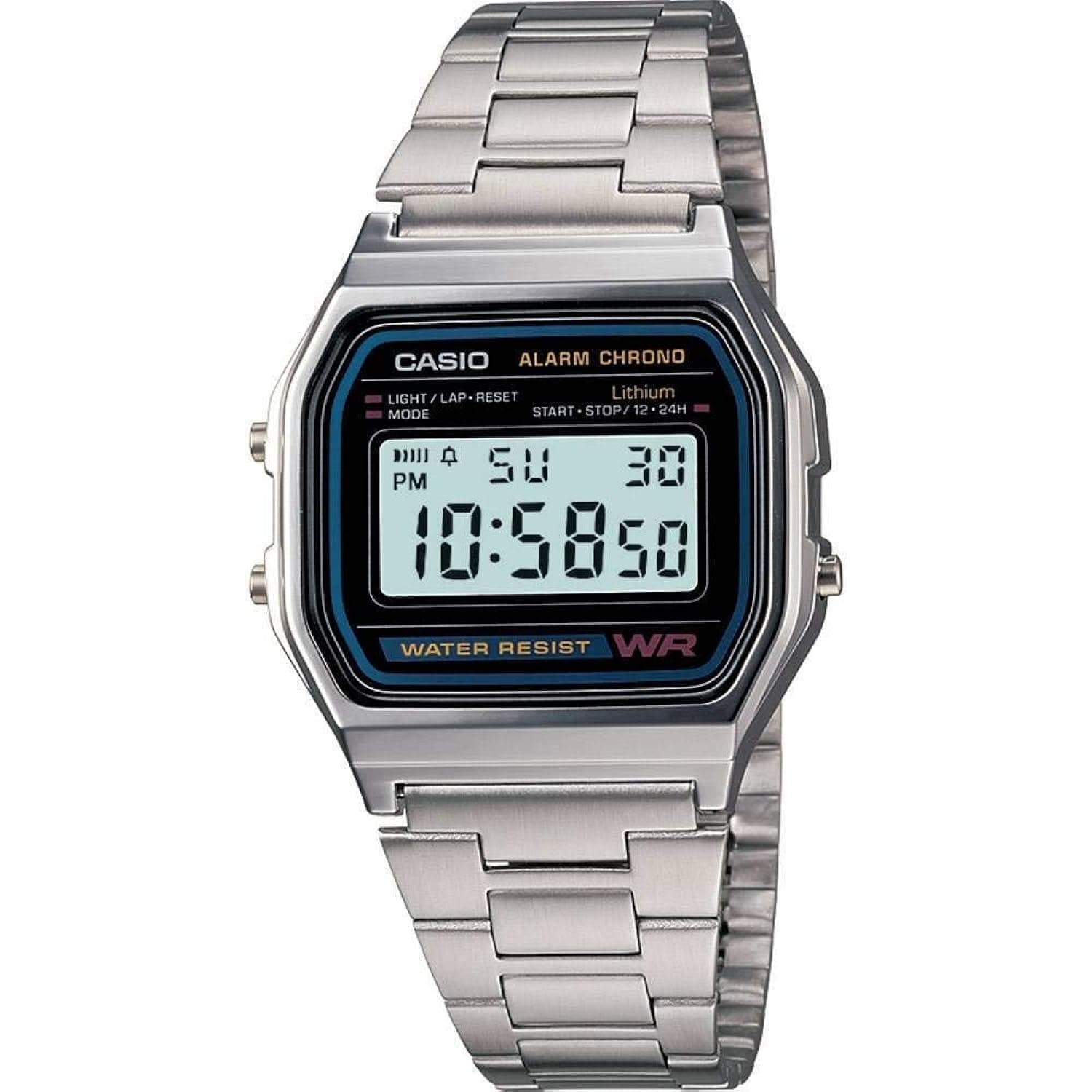 Casio Unisex Watch - A159W-N1DF Grey Dial, Silver Band on Amazon.ae - Price Tracker