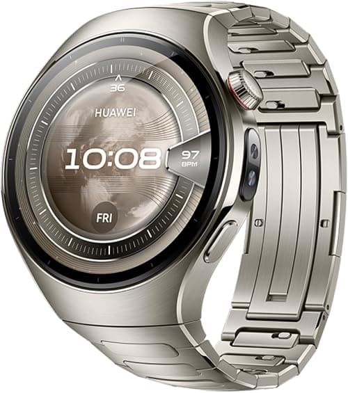 HUAWEI WATCH 5 46mm Smartwatch, Multi-sensing X-TAP technology, Real-Time Fingertip Blood Oxygen, eSIM, 2-Battery Modes, Intuitive Smart Gestures, Compatible with iOS & Android, Silver on Amazon.ae - Price Tracker