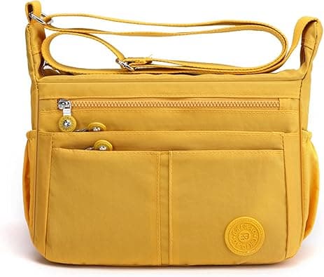 FANDARE Lightweight Shoulder Bag Women's Shoulder Bags Sling Shoulder Bag Waterproof Nylon for Travel School Sports Shopping Crossbody Bag on Amazon.ae - Price Tracker