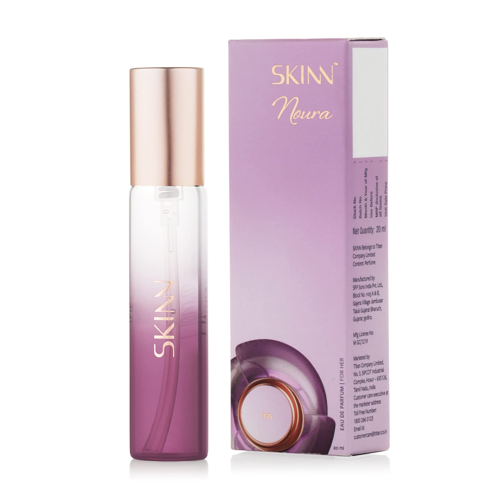 Skinn by Titan Noura Iris Perfume | Fragrance for women| 20ml EDP | Floral and Fruity fragrance for women |Long-Lasting Fragrance | Pocket sized perfume | Travel Friendly perfumes for her on Amazon.ae - Price Tracker