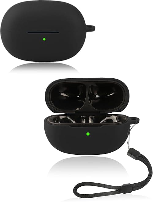 Case for EarFun Clip 2 Wireless Earbuds, yystao Soft Silicone Protective Cover, With Lanyard, Dustproof, Shockproof & Durable, Black on Amazon.ae - Price Tracker