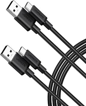 UGREEN Type C Cable 2M 2Pack, 18W USB A to USB C Fast Charging Cable PVC | 18W fast charge for usb-c devices,2Pack good value,Fast data transfer,Soft & Flexible, Lightweight & Portable for daily use على Amazon.ae - متتبع الأسعار