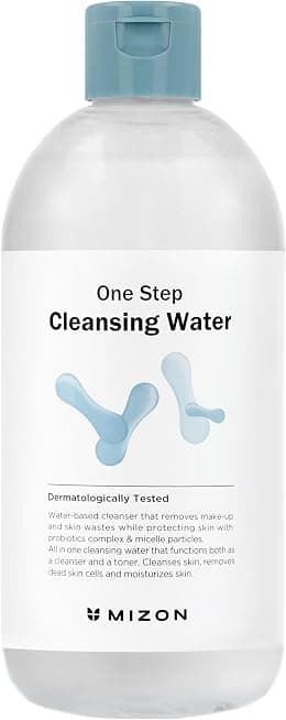MIZON Micellar Cleansing Water, with Probiotics, Facial Cleanser, Makeup Remover, Natural Ingredients, for Sensitive Skin (1 Pack 16.9 fl oz) - Best Deal Finder