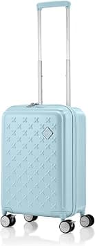 American Tourister Sparky Suitcase, Cabin Size 55 cm / 20 inch, 4 Spinner Wheels, Hard Top, Polycarbonate, Mint Green|Lightweight|TSA 008|DuoSaf™ Security Zipper - 3 Years International Warranty on Amazon - Best Deal Finder
