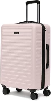 Assembly Stark Hard Luggage, Unbreakable Polycarbonate Luggage Set, TSA Lock, Silent 8 Spinner Wheels, Hard Shell Suitcase, Ivory, 24 Inches, Luggage on Amazon - Best Deal Finder