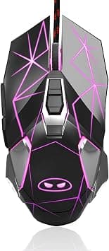 MageGee G10 Gaming Mouse Wired 7 Colors Breathing LED Backlit Gaming Mouse 6 Adjustable DPI (up to 3200 DPI) Ergonomic Optical Computer Mouse with 7 Buttons for Windows PC Gamers on Amazon - Best Deal Finder