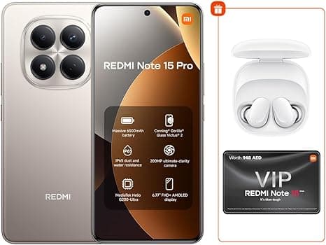 REDMI Note 15 Pro Titanium Color 8G RAM 256G ROM + Bud 6 Play - Global Version on Amazon.ae - Price Tracker