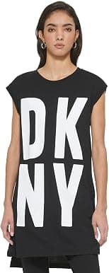 DKNY تي شيرت للنساء من سبورتسوير P0RD1B2J، كاب اس ال في، تي شيرت، فستان - دليلك لأفضل العروض