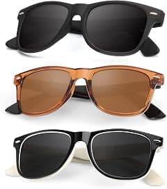 Mens Polarized Sunglasses for Women Semi Rimless Frame Driving Sun glasses：100% UV Blocking - Amazon.ae Price Tracker