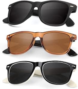 Mens Polarized Sunglasses for Women Semi Rimless Frame Driving Sun glasses：100% UV Blocking - Best Deal Finder