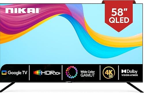 Nikai 60 Inch 4K QLED Ultra HD Smart Google TV, Hands-Free Voice Control, Game Master, Dolby Vision + Atmos, 4K HDR10+, Effortless Connectivity with Android & Apple devices - NPROG60QLED. on Amazon.ae - Price Tracker