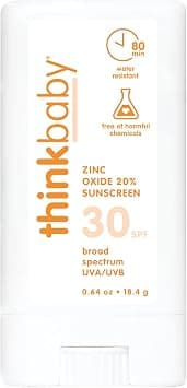 thinkbaby Sunscreen Stick, White/Orange, 0.64 Ounce - Best Deal Finder