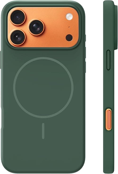 TOCOL Silicone for iPhone 17 Pro Case 6.3-Inch, Liquid Silicone Multi-Color Slim Silky-Soft Touch Anti-Scratch Shockproof Protective Phone Cover,Alpine Green on Amazon - Best Deal Finder