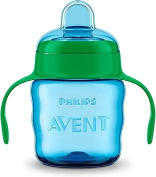 Philips Avent Easy Sip Spout Cup with Handle, 200 ml - Blue/Green - SCF551/15 - Amazon.ae Price Tracker