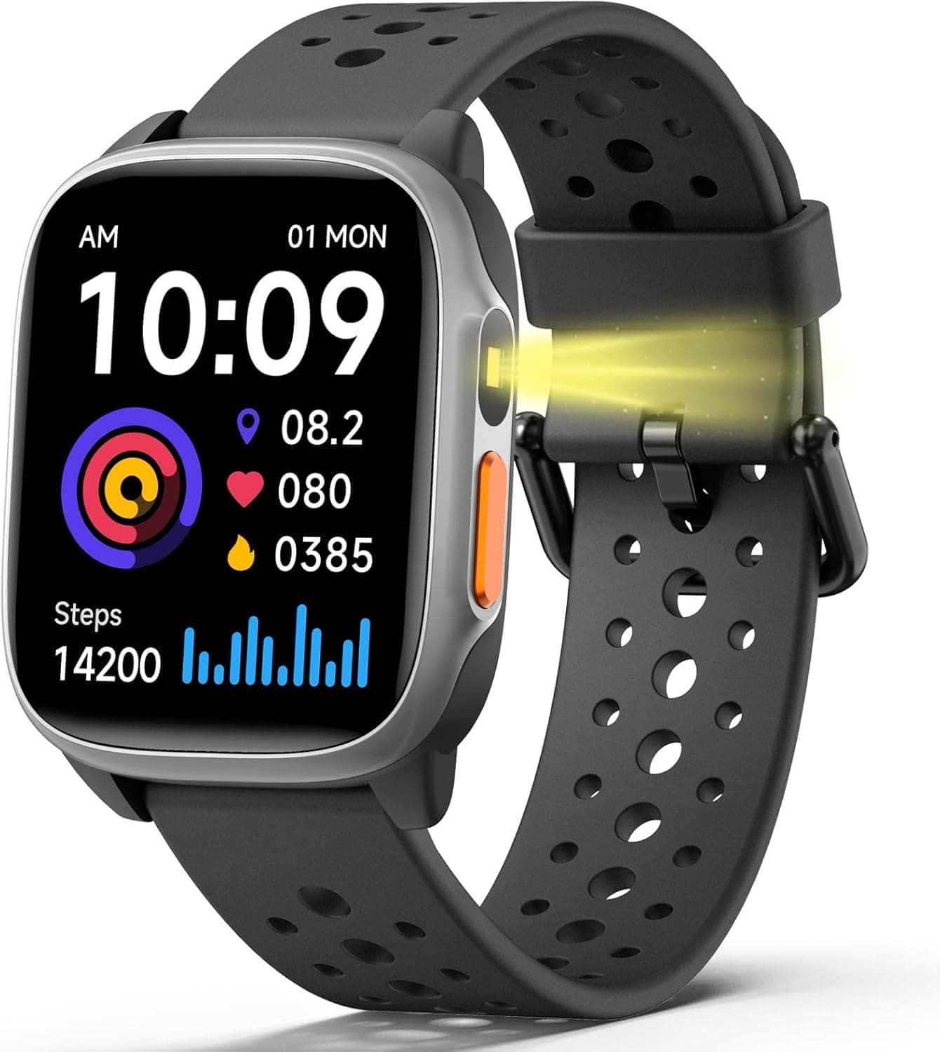 ZONEY Smart Watch for Kids, Christmas Birthday Gift Watch with Flashlight, IP68 Waterproof 1.5" Fitness Tracker, 12 Games Pedometer,Heart Rate,Sleep Monitor with APP for Girls Boys Teens 5-16, Black on Amazon.ae - Price Tracker