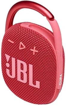 JBL Clip 4 Portable Bluetooth Speaker, JBL Pro Sound, Punchy Bass, Ultra-Portable Design, Integrated Carabiner, Clip Everywhere, IP67 Waterproof + Dustproof, 18H Battery - Red, JBLCLIP4RED - Best Deal Finder