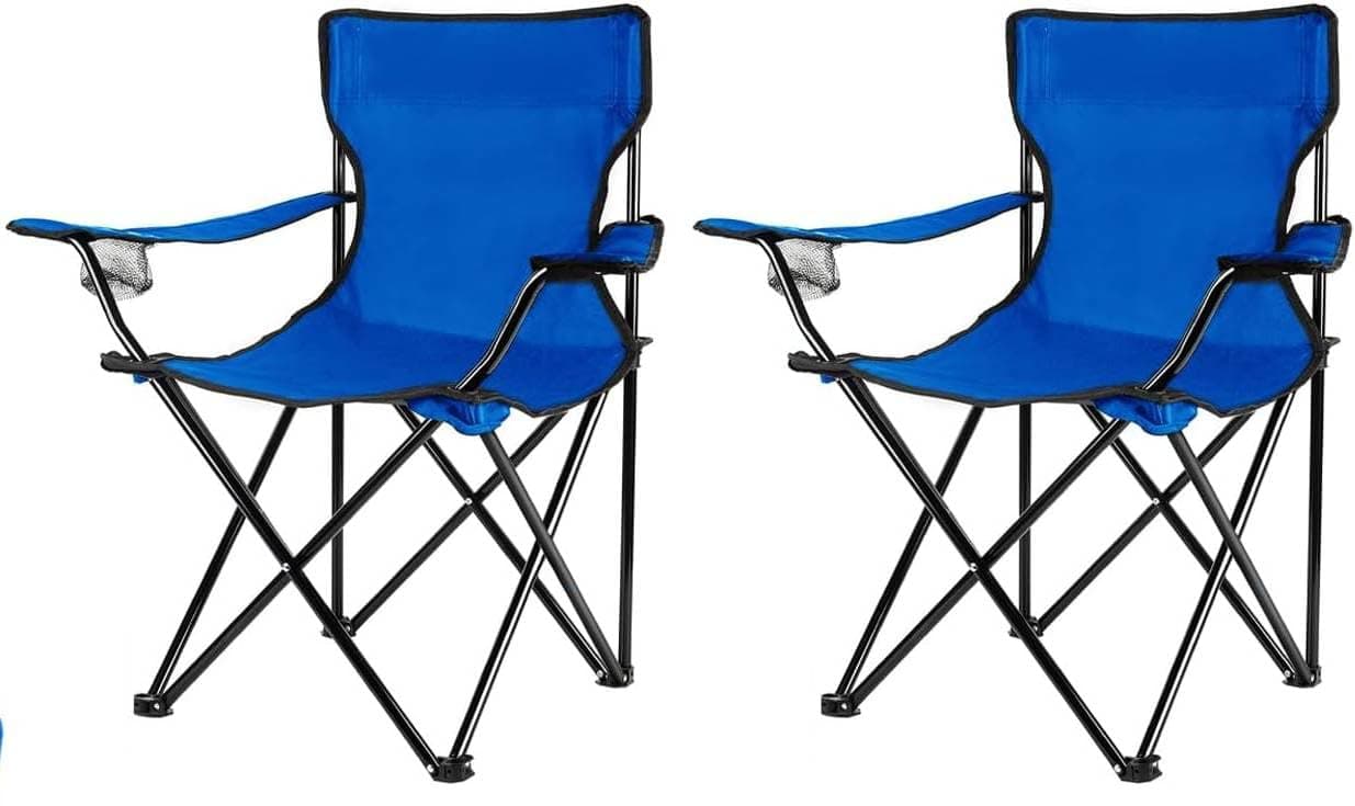MOMENT Portable Folding Beach Chair Multi-Purpose Camping Chair for Adult, Lightweight Patio Lawn Quad Chair for Outdoor Travel Picnic Hiking Supports110kgs Load With Carry Bag [Random Color] (2PCS) on Amazon.ae - Price Tracker