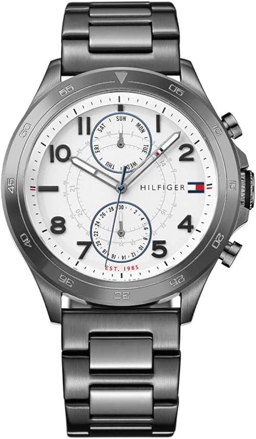 Tommy Hilfiger Casual Watch Analog Display Quartz For Men 1791341, Black Band on Amazon.ae - Price Tracker