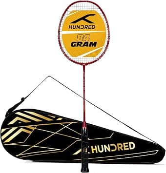 Hundred Powertek 900 Series Full Graphite Badminton Racket with Full Cover (Weight : 4U) on Amazon.ae - Price Tracker