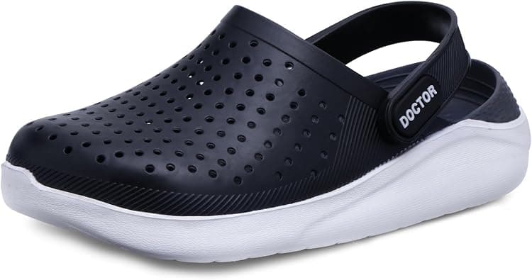 DOCTOR EXTRA SOFT Men's Classic Ultra Soft Clogs/Sandals with Adjustable Back Strap for Adult| Comfortable & Lightweight| Stylish & Anti-Skid|Indoor & Outdoor Waterproof Casual Mules Gents/Boys D-530 on Amazon.ae - Price Tracker