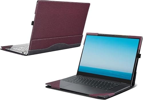 Laptop Case for HP OmniBook X Flip 2-in-1 Laptop Next Gen AI 16t-as00, 16" Laptop[not Compatible with Any Other Model] ，PU Leather Inside Pocket Cover (Wine red) on Amazon.ae - Price Tracker