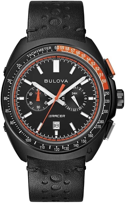 Bulova Men's Chronograph Racer Watch Black 98B428, black, Modern on Amazon.ae - Price Tracker