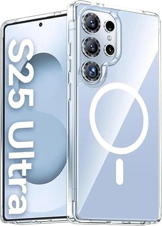 for Galaxy S25 Ultra Magnetic Case Clear [Anti-Yellowing] Shockproof Protective Phone Case for Galaxy S25 Ultra 6.9" 2025 على Amazon.ae - متتبع الأسعار