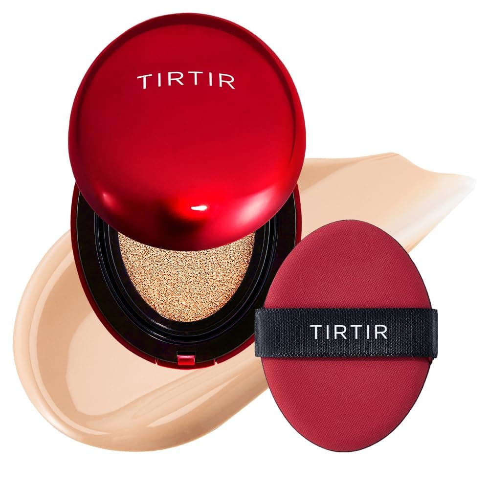 TIRTIR Mask Fit Red Cushion Foundation | Japan's No.1 Choice for Glass skin, Long-Lasting, Lightweight, Buildable Coverage, Semi-Matte (21N Ivory, 0.63 Fl Oz (Pack of 1)) on Amazon.ae - Price Tracker
