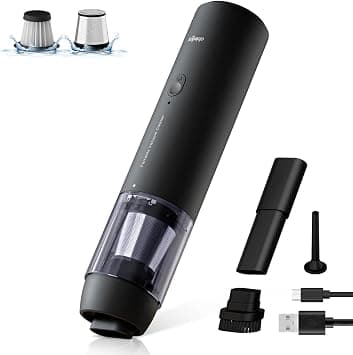 Handheld Vacuum Cleaner,10000PA Cordless Car Vacuum Cleaner,363g Mini Vacuum Cleaner with Brushless Motor,Rechargeable Portable Vacuum Cleaner with HEPA Filter for Car,Home,Office,Pet Fur on Amazon - Best Deal Finder
