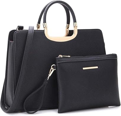 Womens Handbag Top Handle Shoulder Bag Tote Satchel Purse Work Bag with Matching Wallet on Amazon.ae - Price Tracker