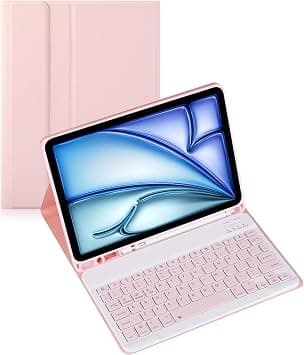 Keyboard Case for Honor Pad X8b 11.0" 2026 Tablet, Bluetooth Keyboard Cover with Pen Holder Multi-Angle Stand Slim Folio (Pink,Normal) on Amazon.ae - Price Tracker