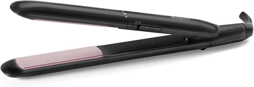BaByliss Smooth Ceramic Hair Straightener with 200°C High Heat | Fast Heat-Up | Lightweight Design | Floating Plates for Sleek and Shiny Styling – For All Hair Types - ST241SDE (UAE Version) على Amazon.ae - متتبع الأسعار