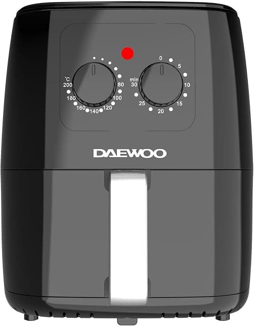 DAEWOO 8-in-1 Digital Air Fryer with 4.5L Large Capacity, 1600W, Up To 60 Min Timer, Rapid Air Technology, Dehydrate Function, Dishwasher Safe Basket, Cool-Touch Handle - DAF8300 –2 Years Warranty on Amazon - Best Deal Finder